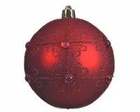 JÕULUEHE DECORIS 8CM PURUNEMISKINDEL PÄRLITEGA