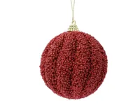 JÕULUEHE DECORIS 8CM VAHUST, PUNANE GLITTER