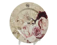 TALDRIK 27CM PORTSELAN, LILLED