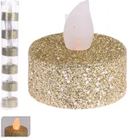 TEEKÜÜNAL LED TULEGA KULDNE GLITTER, 6TK PAKIS