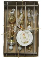 JÕULUEHETE KOMPLEKT DECORIS MIX 15CM, 3TK PAKIS