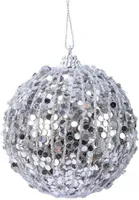 JÕULUEHE DECORIS 8CM LITRITEGA, HÕBE