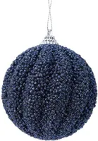 JÕULUEHE DECORIS 8CM GLITTER, TUMESININE