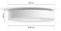 LAELAMP PHILIPS HUE INFUSE M 33,5W 2350LM 2000-6500K+RGB HUE VALGE