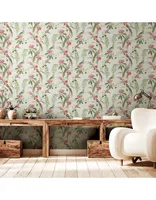 TAPEET ARTHOUSE EXOTIC GARDEN PINK GREEN 0,53X10,05M