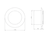 VENTILATSIOONIPLAFOON EUROPLAST METALLIST VÄLJATÕMBE DM125I