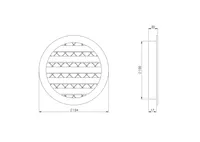 VENTILATSIOONIREST EUROPLAST MRA100 ALUMIINIUM PRUUN
