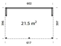 PAVILJON PALMAKO NOVA 21,5M² KIT