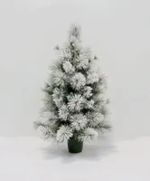 KUNSTKUUSK ELEGANT GREEN HILL, 90CM, PLASTPOTIS, LUMINE
