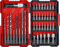 KRUVI- JA PUURIOTSAKUTE KOMPLEKT KWB L-KARP 39-OSALINE