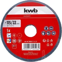 KIUDKETAS KWB, TSIRKOON 115MM G100 5TK