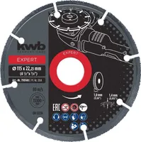 UNIVERSAALLÕIKEKETAS KWB TCG 115MM