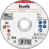 KIVILÕIKEKETAS KWB 115MM 10TK