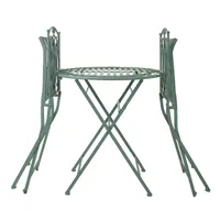 RÕDUKOMPLEKT MINT LAUD JA 2 TOOLI ANTIIKROHELINE