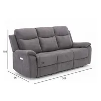 DIIVAN MILO 3-KOHALINE ELEKTRILINE RECLINER HALL