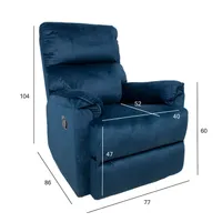 TUGITOOL GUSTAV MANUAALNE RECLINER TUME