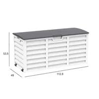 SÄILITUSKAST ALISA 112,8X49X53,5CM VALGE