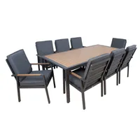 AIAMÖÖBLIKOMPLEKT PARKER, LAUD JA 8 TOOLI