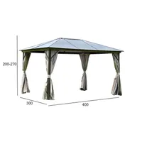 VARIKATUS SUNSET 3X4XH2/2,7M TAUPE/PRUUN