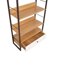 RIIUL STUDY 70X30XH159CM TAMM/VALGE