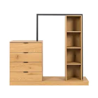 ESIKUMÖÖBEL NOVA 145X40XH137CM TAMM/MUST