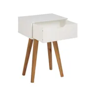 ÖÖKAPP MITRA 40X30XH61,5CM VALGE/TAMM