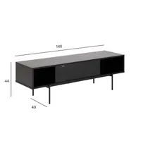 TV-LAUD ANGUS 140X40XH44CM MUST