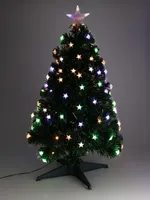 JÕULUKUUSK FIIBEROPTILINE LED-TULED 43X43X90CM