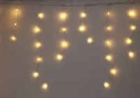 JÕULUTULED JÄÄPURIKAD 172 LED-KARDIN 600X60CM VALGE