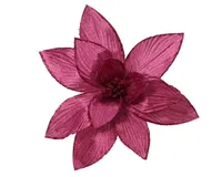 JÕULUTÄHT POLÜESTER VELVET 30X30X15CM PUNANE