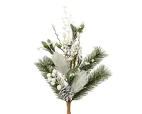 DEKORATSIOON OKS PLAST 15X15X50CM ROHELINE/VALGE