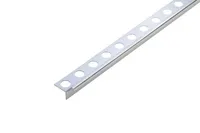 PLAADILIIST CEZAR KITSAS ALUMIINIUM 8X8X2500MM ANODEERITUD LÄIKIV HÕBE