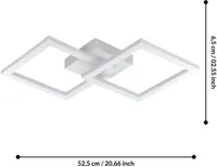 LAELAMP EGLO HUERTA LED 20W 2700LM HÕBE/VALGE