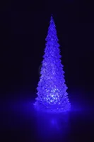 JÕULUKAUNISTUS JÕULUPUU 11X11X27CM LED VÄRVIMUUTEV