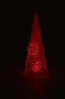 JÕULUKAUNISTUS JÕULUPUU 11X11X27CM LED VÄRVIMUUTEV