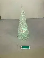 JÕULUKAUNISTUS JÕULUPUU 11X11X27CM LED VÄRVIMUUTEV