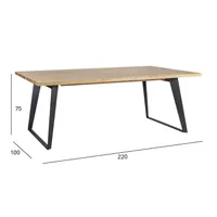 SÖÖGILAUD LISBON 220X100XH75CM, TAMM