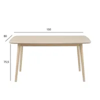 SÖÖGILAUD NAGANO 150X80XH75,5CM, TAMM/BEEŽ