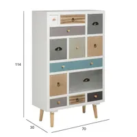 KUMMUT THAIS 70X30XH114CM, VALGE