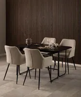 SÖÖGILAUD DARLINGTON 140X40/80XH77CM, MUST