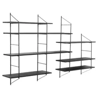 SEINARIIUL BELFAST 196X25XH111CM, MUST