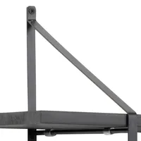 SEINARIIUL BELFAST 196X25XH111CM, MUST