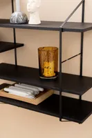 SEINARIIUL BELFAST 196X25XH111CM, MUST