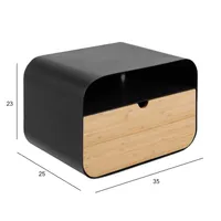 ÖÖKAPP JOLIET 35X25XH23CM, MUST