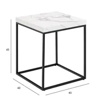 DIIVANILAUD BAROSSA 40X40XH45CM, VALGE