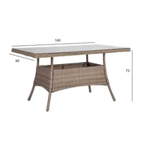 LAUD TOSCANA 140X80XH73CM, BEEŽ