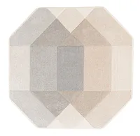 VAIP DIXIE CARVED-3, 120X120CM, HALL/BEEŽ