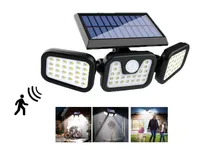 FASSAADIVALGUSTI 74LED 3-FUKTSIOONI SENSOR PÄIKESEPANEELIGA