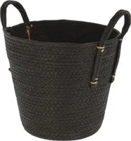 PUNUTUD KORV SANGADEGA 25X25X25CM MUST