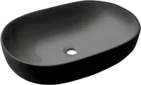 VALAMU INVENA KORFU 60X42CM PINNAPEALNE OVAALNE MUST MATT